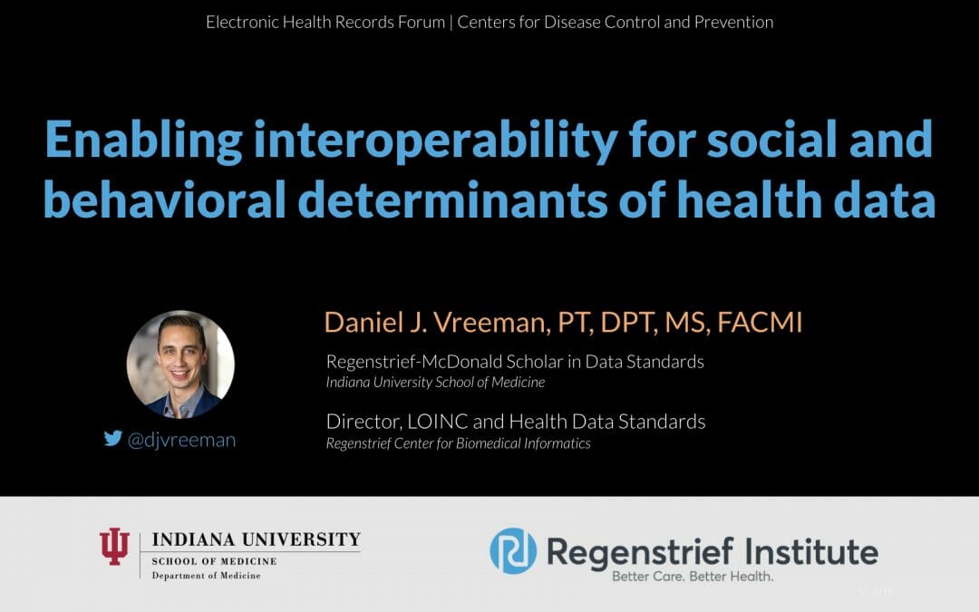 Enabling interoperability for social and behavioral determinants of health data